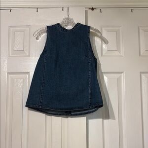 HOLDING HORSES Dark Blue Sleeveless Top